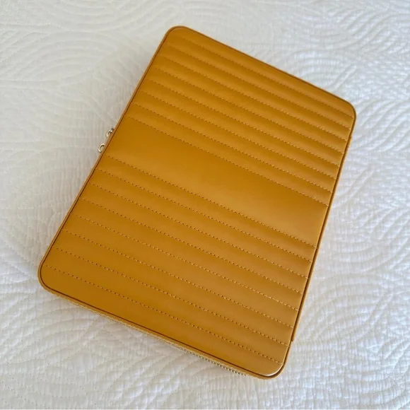 Wolf Designs Maria Large Zip Case in Mustard - Picture 13 of 13